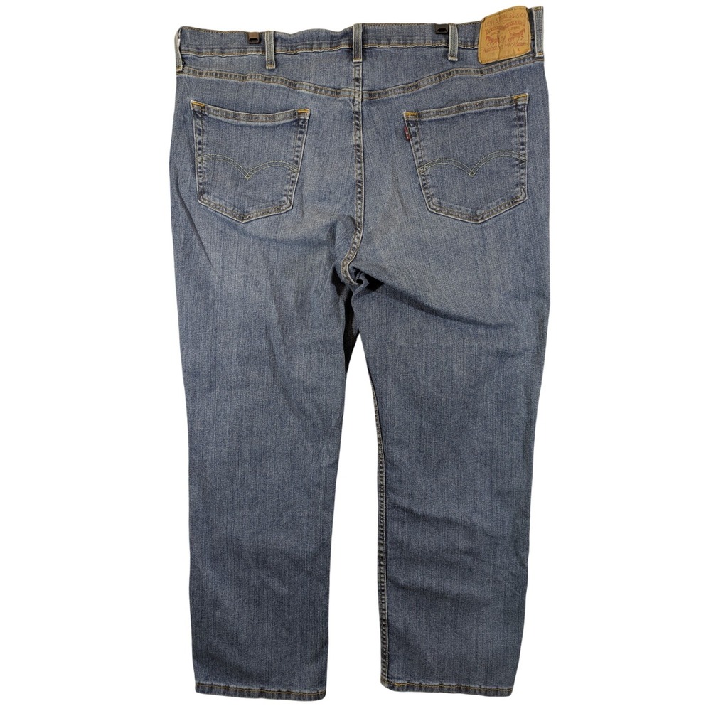Levis 559 Men's Jeans Size 42x28 (Tag 44x30) Blue Distressed Worn Denim - Picture 2 of 12